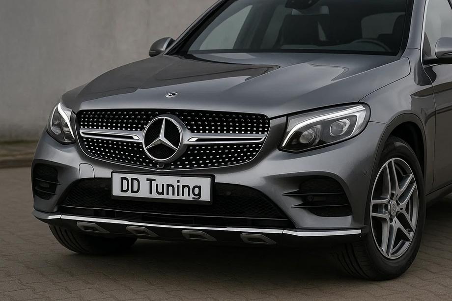 Mercedes GLC X253 2015-2022 Frontgrill Diamond Silber (2015-2019) Ohne Kameravorbereitung Image