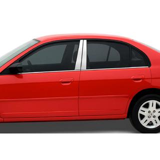 Edelstahl Säulenabdeckungen (4 Stk) Honda Civic Sedan VII 2001-2006 Foto 1