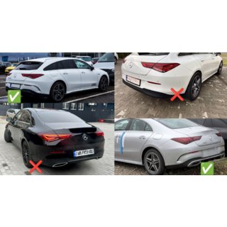 Heckdiffusor mit Endrohren (Design CLA45) Foto 4