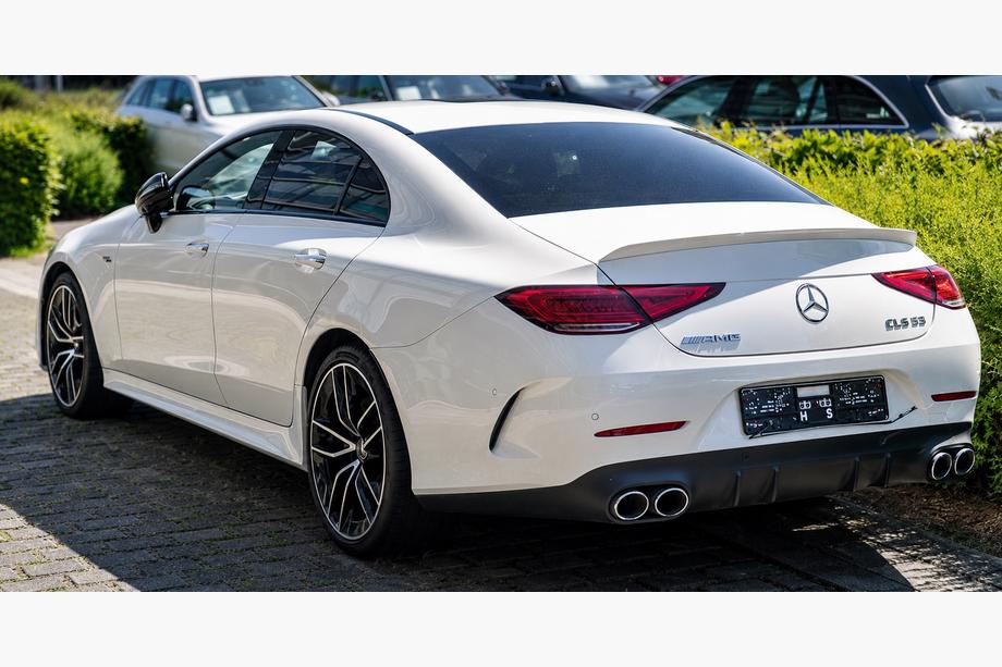 Mercedes CLS C257 2018- Heckdiffusor mit Endrohren (Design GT53) Image