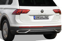 Volkswagen Tiguan 2016-2023 Blenden Auspuffblenden Imitation 2020+ (3 Stk, Edelstahl) Foto 1