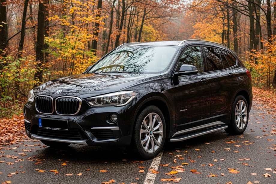 BMW X1 F48 2015-2022 Seitenschweller Tayga Grey (2 Stk., Aluminium) Image