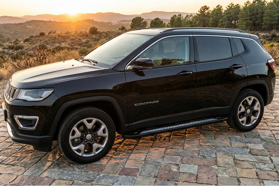 Jeep Compass 2016- Seitenschweller Vision New Black (2 Stk., Aluminium) Image
