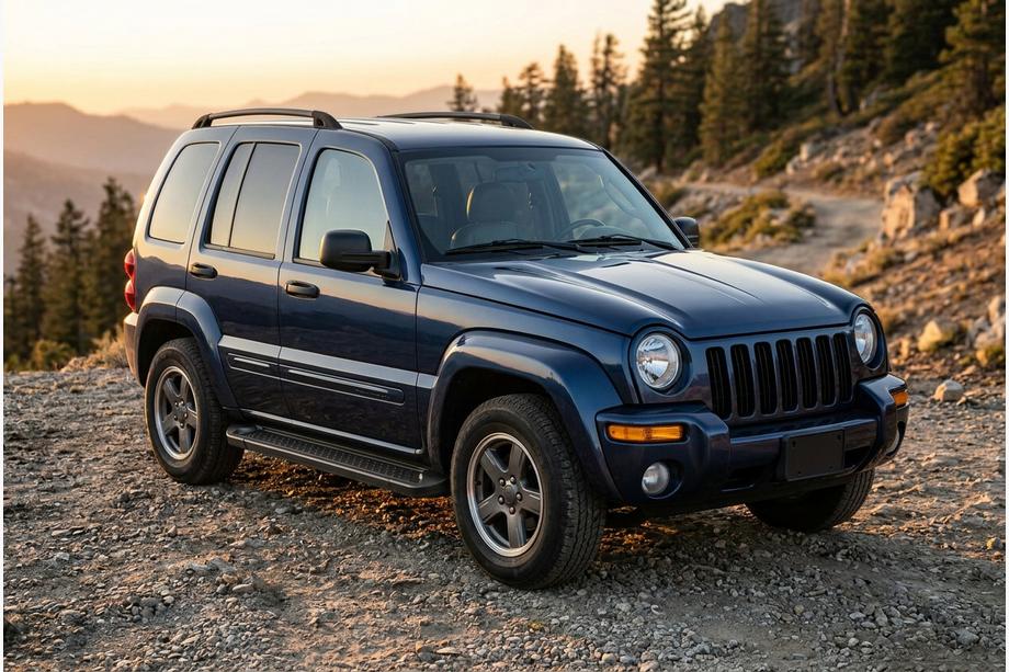 Jeep Cherokee/Liberty 2002-2007 Trittbretter Allmond Black (2 Stk., Aluminium) Image