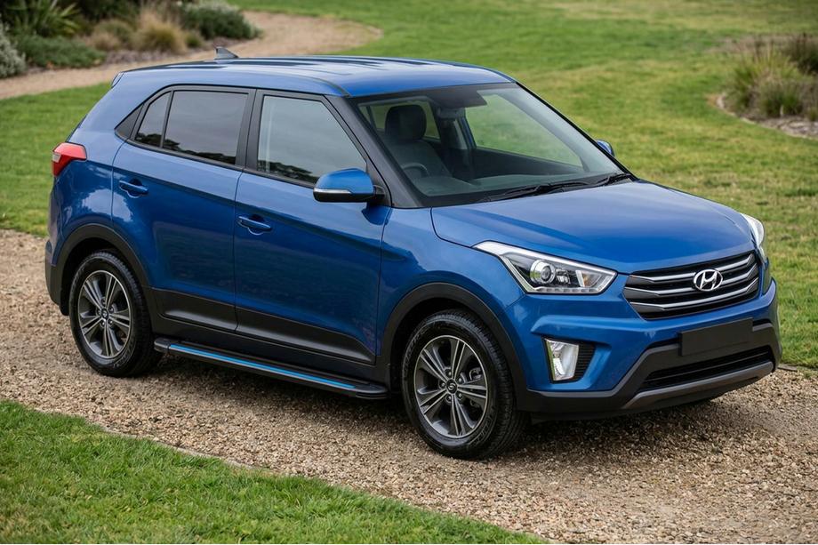 Hyundai Creta 2014-2020 Seitenschweller Maya Blue (2 Stk., Aluminium) Image