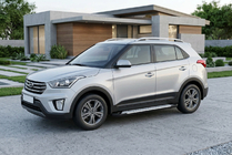 Hyundai Creta 2014-2020 Trittbretter Allmond Grey (2 Stk., Aluminium) Foto 1