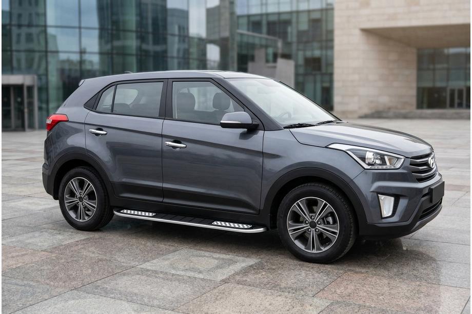 Hyundai Creta 2014-2020 Seitenschweller Tayga V2 (2 Stk., Aluminium) Image