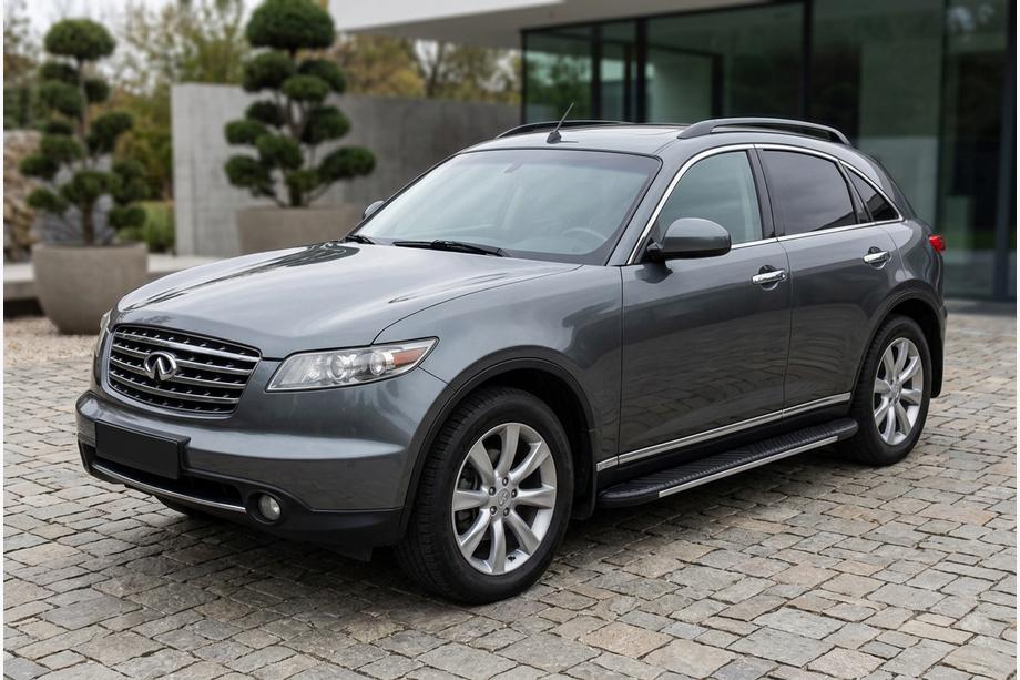 Infiniti FX 2003-2008 Seitenschweller Bosphore Grey (2 Stk., Aluminium) Image