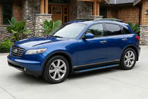 Infiniti FX 2003-2008 Seitenschweller Maya Blue (2 Stk., Aluminium) Foto 1