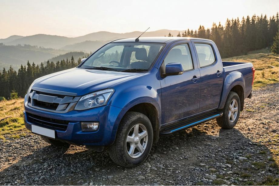 Isuzu D-Max 2011-2019 Seitenschweller Maya Blue (2 Stk., Aluminium) Image