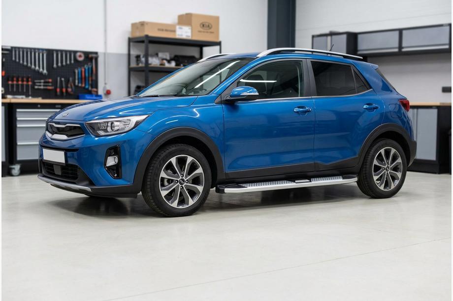 Kia Stonic 2017- Seitenschweller Mevsim Grey (2 Stk., Aluminium) Image