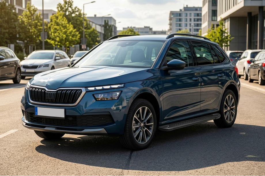 Skoda Kamiq 2019- Trittbretter Allmond Black (2 Stk., Aluminium) Image