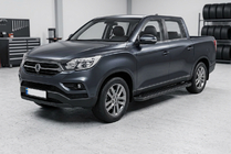 SsangYong Musso II 2018– Trittbretter Allmond Black (2 Stk., Aluminium) Foto 1