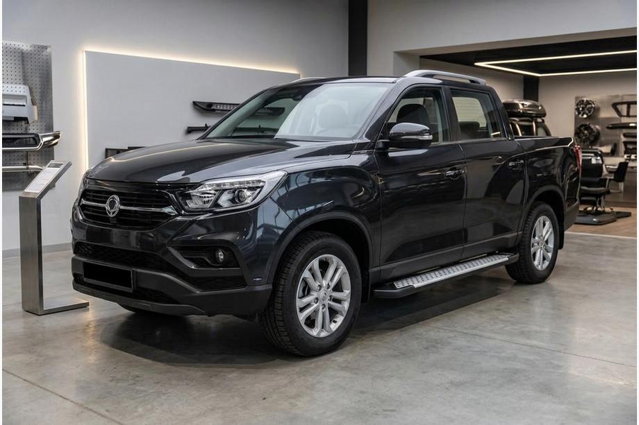 SsangYong Musso II 2018– Trittbretter Allmond Grey (2 Stk., Aluminium) Image