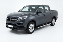SsangYong Musso II 2018– Seitenschweller BlackLine (2 Stk., Aluminium) Foto 1