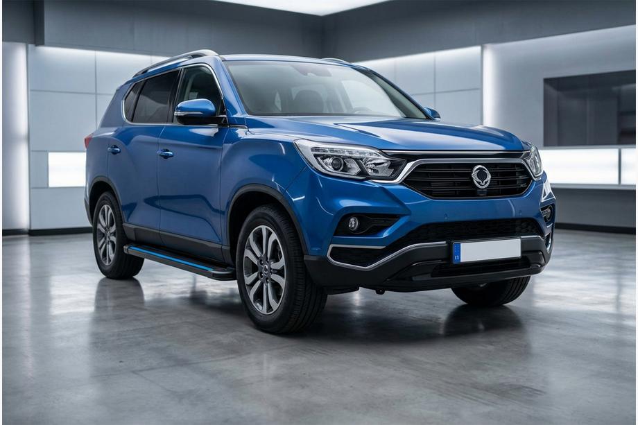 SsangYong Rexton II 2017- Seitenschweller Maya Blue (2 Stk., Aluminium) Image