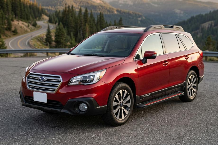 Subaru Outback 2014-2019 Seitenschweller Maya Red (2 Stk., Aluminium) Image