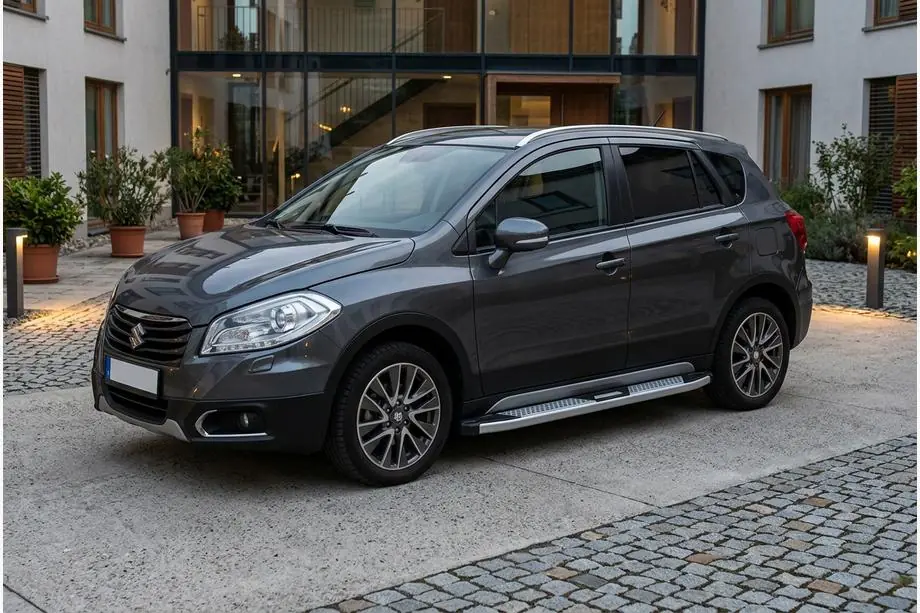 Suzuki SX4 S-Cross 2013-2016 Seitenschweller Mevsim Grey (2 Stk., Aluminium) Image