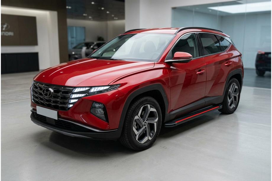 Hyundai Tucson NX4 2021- Seitenschweller Maya Red (2 Stk., Aluminium) Image