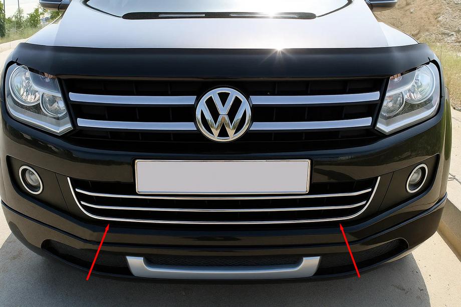 Volkswagen Amarok 2010-2022 Chromleiste Frontstoßstange (1 Stk, Edelstahl) Image