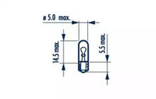Signallampe Narva 17037 W1,2W 12V W2X4,6d Foto 2