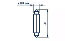 Signallampe Narva 17314 C10W 12V 10W SV8,5 Foto 2