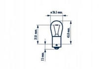 Signallampe Narva 17635 P21W 12V BA15S Foto 2