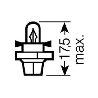 Signallampe Osram 2352MFX X8.4d 12V 2W Foto 2