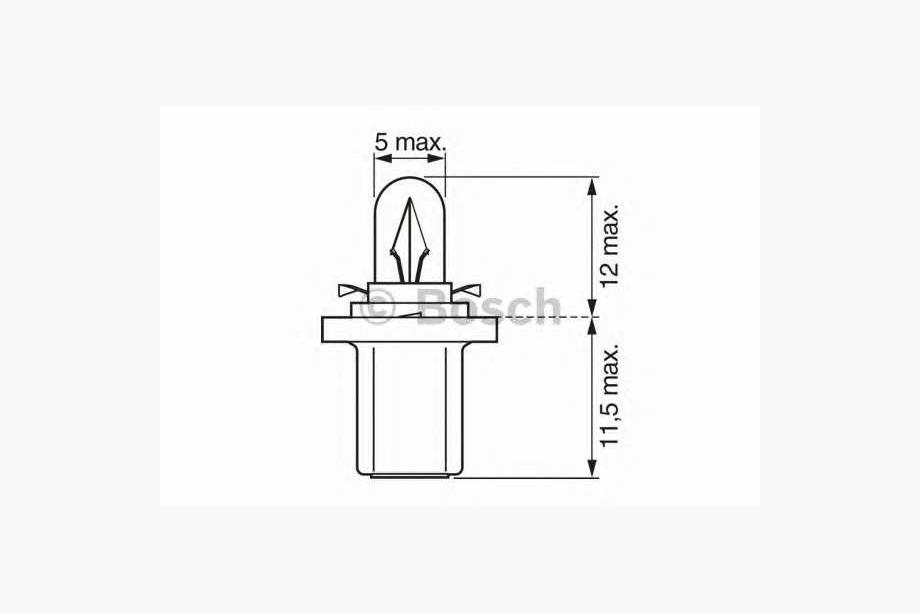 Signallampe Osram 2741MF 1,2W 24V B8,5d 5X10FS Foto 2