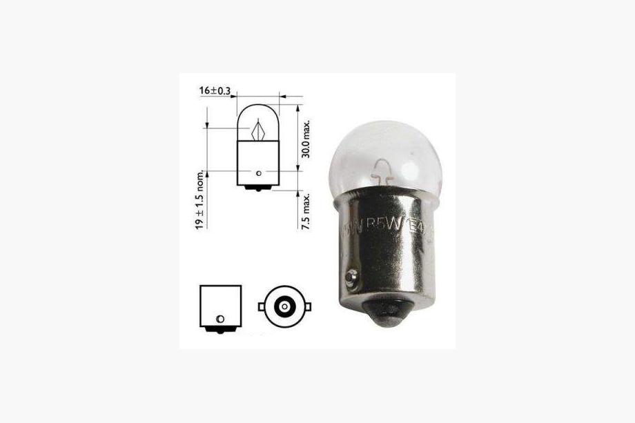 Signallampe Osram 5008 R10W 12V BA15s Foto 2