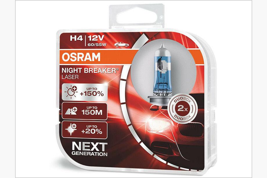 Osram H4 60/55W Night Breaker Laser +150% 64193NL150 Scheinwerferlampe Image