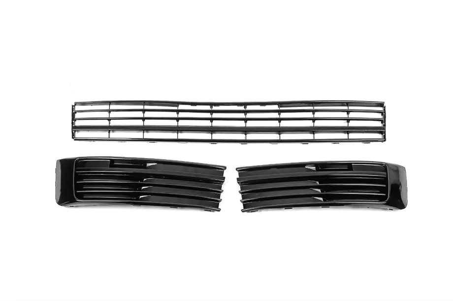 Volkswagen T6 2015-2024 Vordere untere Kühlergrills (3-teilig, Glanz) Image