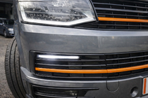Volkswagen T6 2015-2024 DRL Einsätze für Stoßstange (SportLine) Foto 1