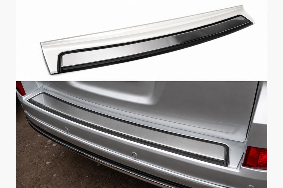 Toyota Land Cruiser 200 2007-2021 Heckstoßstangeneinsatz 2016+ (ABS+ Edelstahl) Foto 1