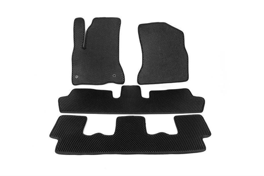 Citroen C-4 Picasso 2006-2013 EVA Fußmatten (3 Reihen, schwarz) Image