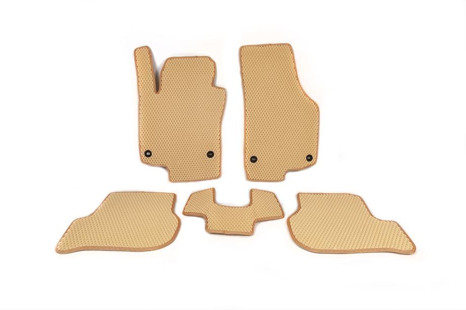 Volkswagen Golf 5 2003-2009 EVA Fußmatten (Beige) Image