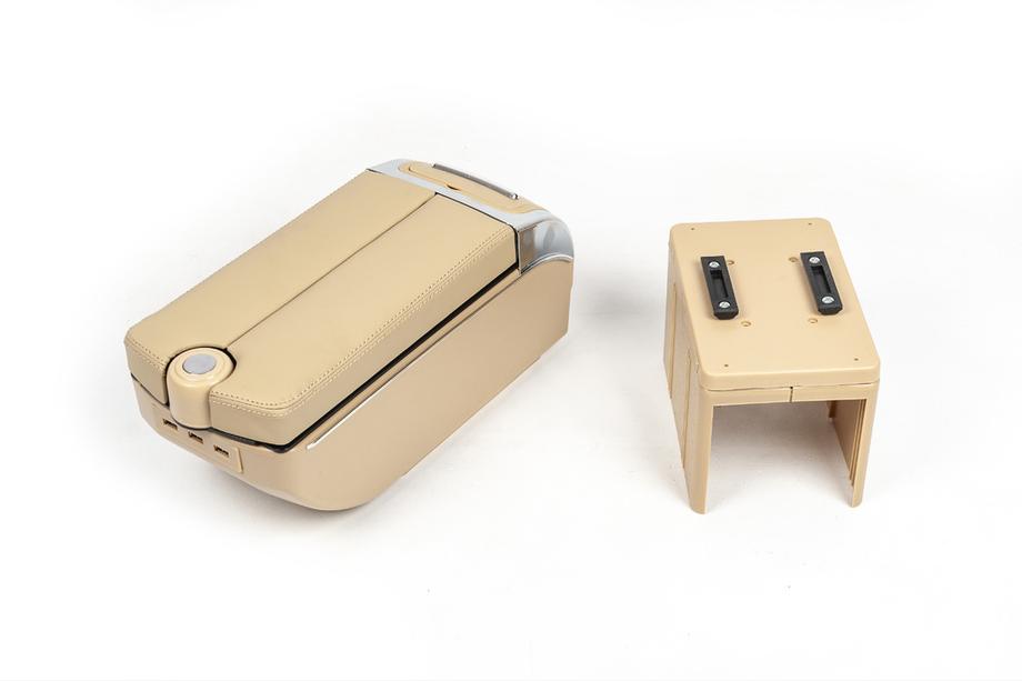 Universelle Armlehne mit USB (beige) Foto 3