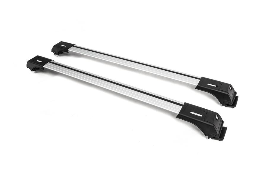 Dachträger für Standardreling abschließbar Skybar V1 (2 Stk) bis 140 cm, Schwarz Foto 5
