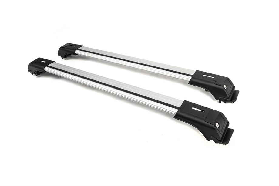 Dachträger für Standardreling abschließbar Skybar V1 (2 Stk) bis 140 cm, Schwarz Foto 6