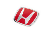 Honda Emblem (rot, selbstklebend) Foto 2