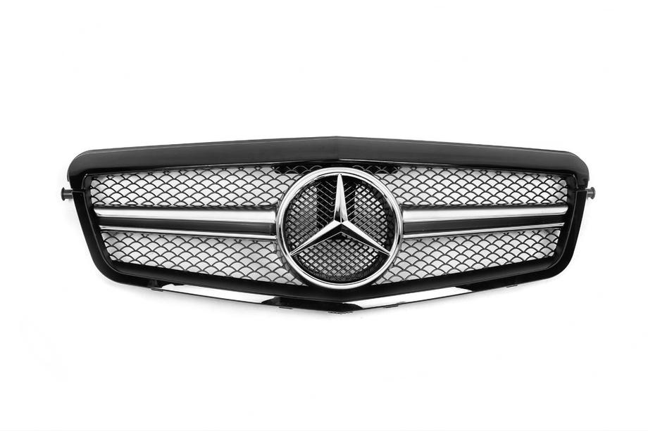Mercedes E-class W212 2009-2016 Frontgrill AMG Black (2009-2012) Image