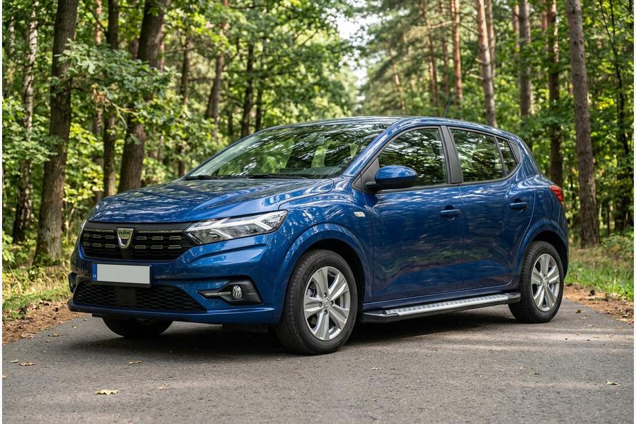 Dacia Sandero 2021- Trittbretter Allmond Grey (2 Stk., Aluminium) Image