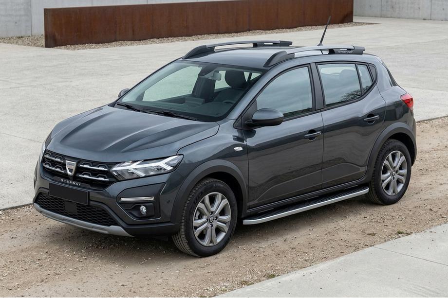 Dacia Sandero 2021- Seitenschweller Tayga Grey (2 Stk., Aluminium) Image