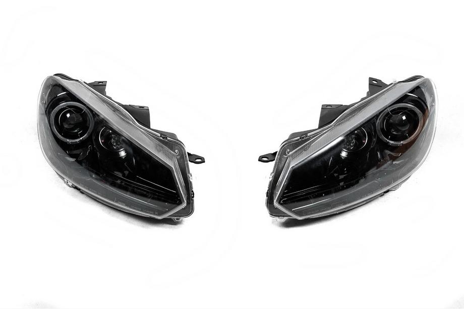 Volkswagen Golf 6 2008-2014 Frontscheinwerfer Black (2 Stk, LED) Image
