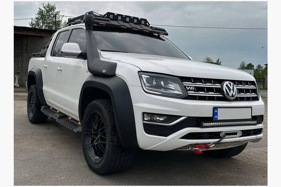 Volkswagen Amarok 2010-2022 Seitenstufen Dakar V2 mit LED (2 Stk, Metall) Foto 2