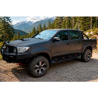 Seitenstufen Dakar Schwarz V1 mit Beleuchtung (2 Stk, Metall) Toyota Hilux 2006-2015 Foto 1
