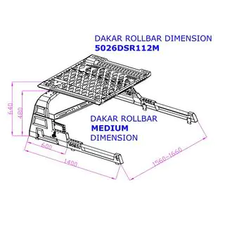 Rollbar mit Korb Dakar (ohne Rollos) Nissan Navara/NP300 2016- Foto 3