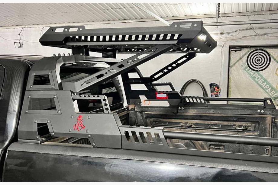 Nissan Navara/NP300 2016- Rollbar mit Korb Dakar (für Rollcover) Foto 2