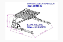 Mitsubishi L200 2006-2015 Überrollbügel mit Korb Dakar Foto 5