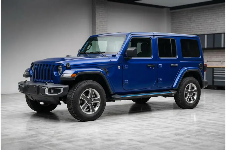 Jeep Wrangler 2018- Seitenschweller Maya Blue (2 Stk., Aluminium) Image